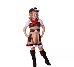 Déguisement de cow -girl Cuqui marron fille
