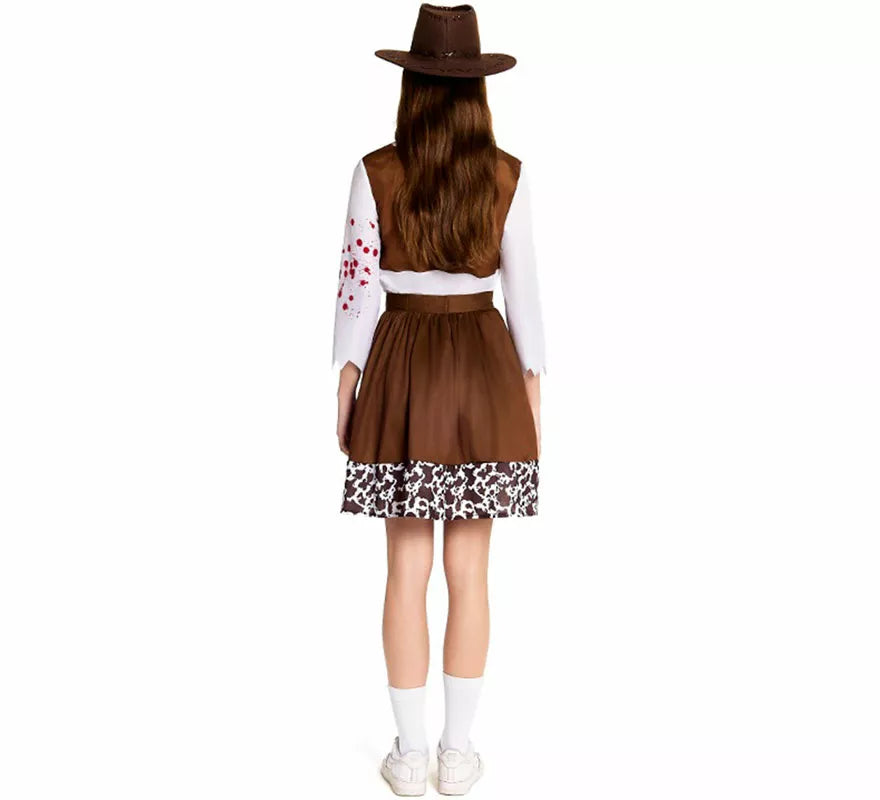 Disfraz de Vaquera Zombie para mujer