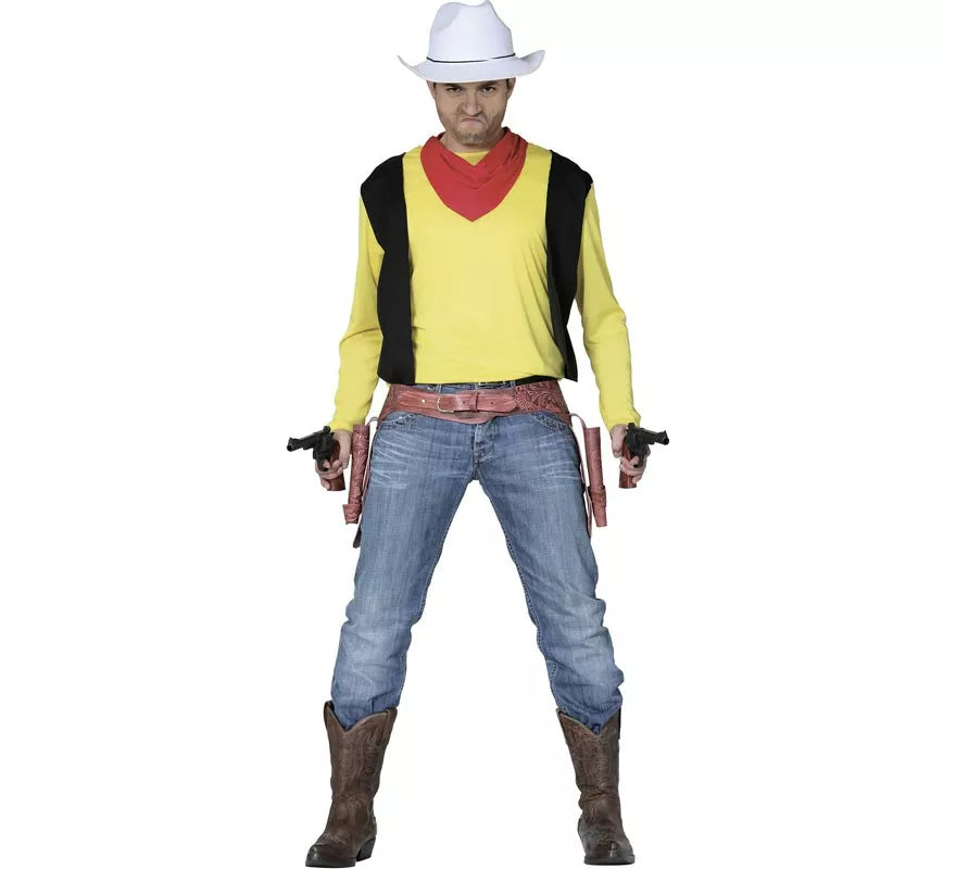 Translation missing: fr.Disfraz de Vaquero amarillo para hombre