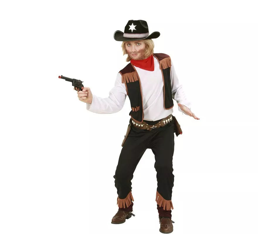 Disfraz de Vaquero con Chaleco para niño y adolescentes