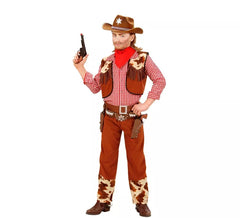 Déguisement cowboy à carreaux garçon