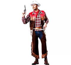 Déguisement de cowboy marron pour homme