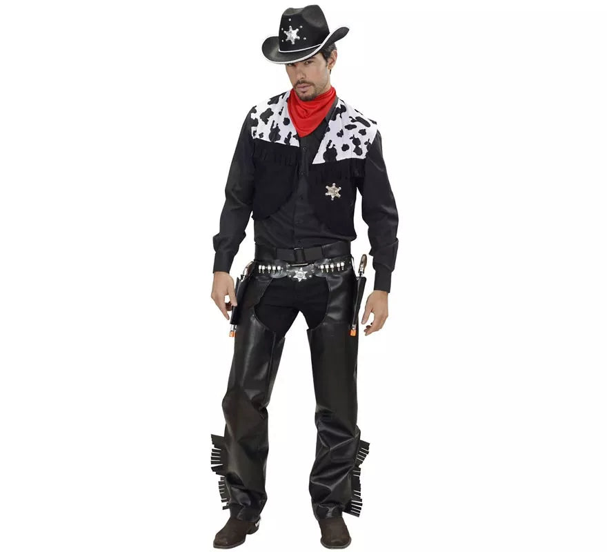 Translation missing: fr.Disfraz de Vaquero Rodeo negro para hombre