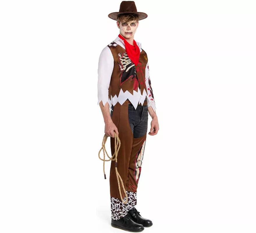 Translation missing: fr.Disfraz de Vaquero Zombie para hombre