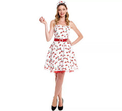 Déguisement robe cerises années 50 femme