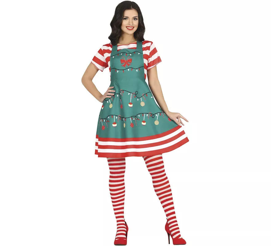 Translation missing: fr.Disfraz de Vestido de Navidad con adornos para mujer