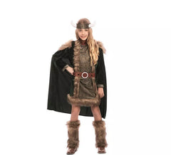 Déguisement Viking de luxe fille