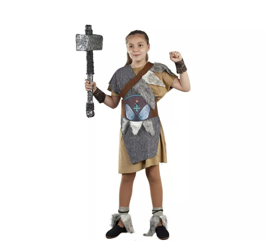 Translation missing: fr.Disfraz de Vikingo Gris para niña