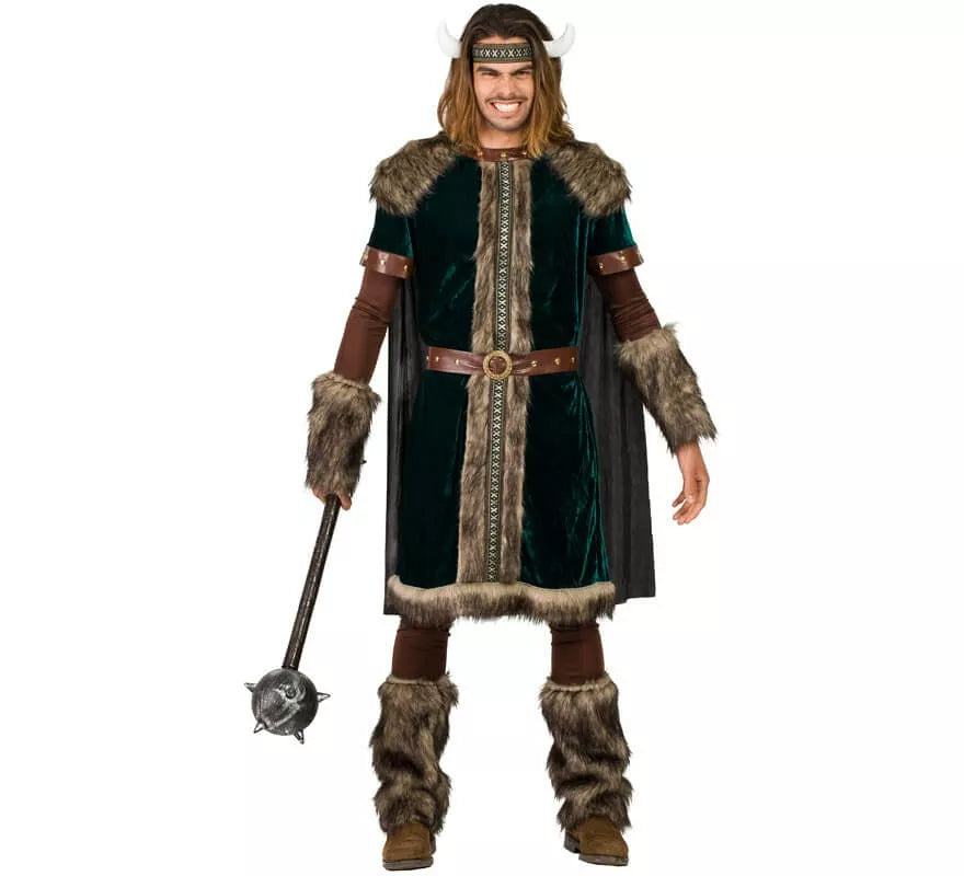 Translation missing: fr.Disfraz de Vikingo verde para hombre