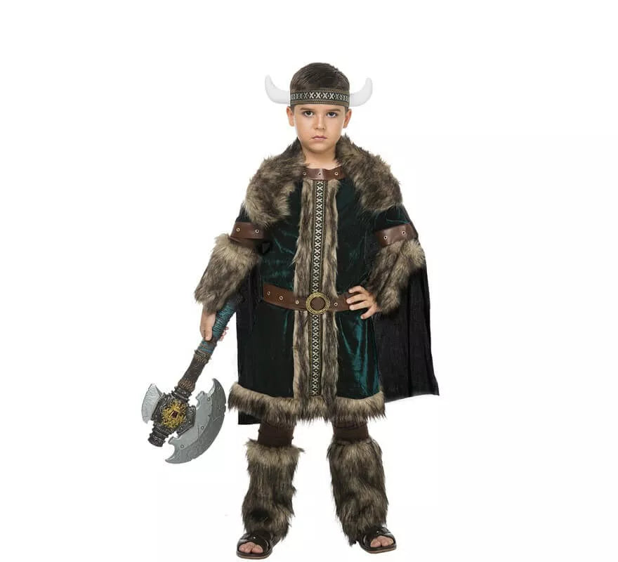 Translation missing: fr.Disfraz de Vikingo verde para niño