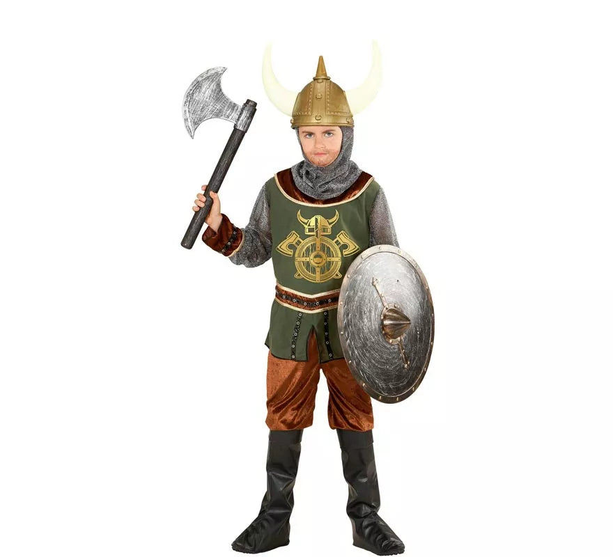 Translation missing: fr.Disfraz de Vikingo verde para niño