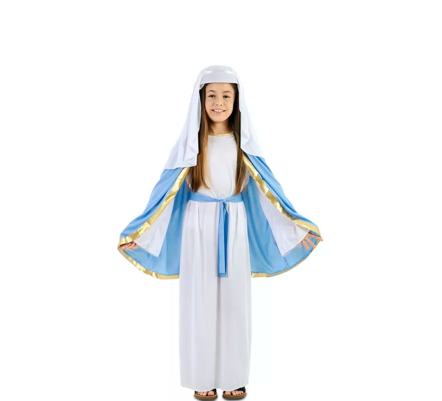 Translation missing: fr.Disfraz de Virgen María con capa para niña
