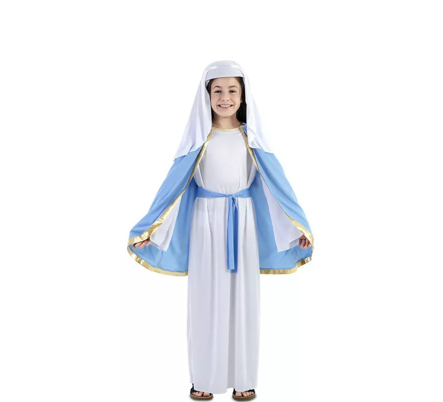 Translation missing: fr.Disfraz de Virgen María con capa para niña