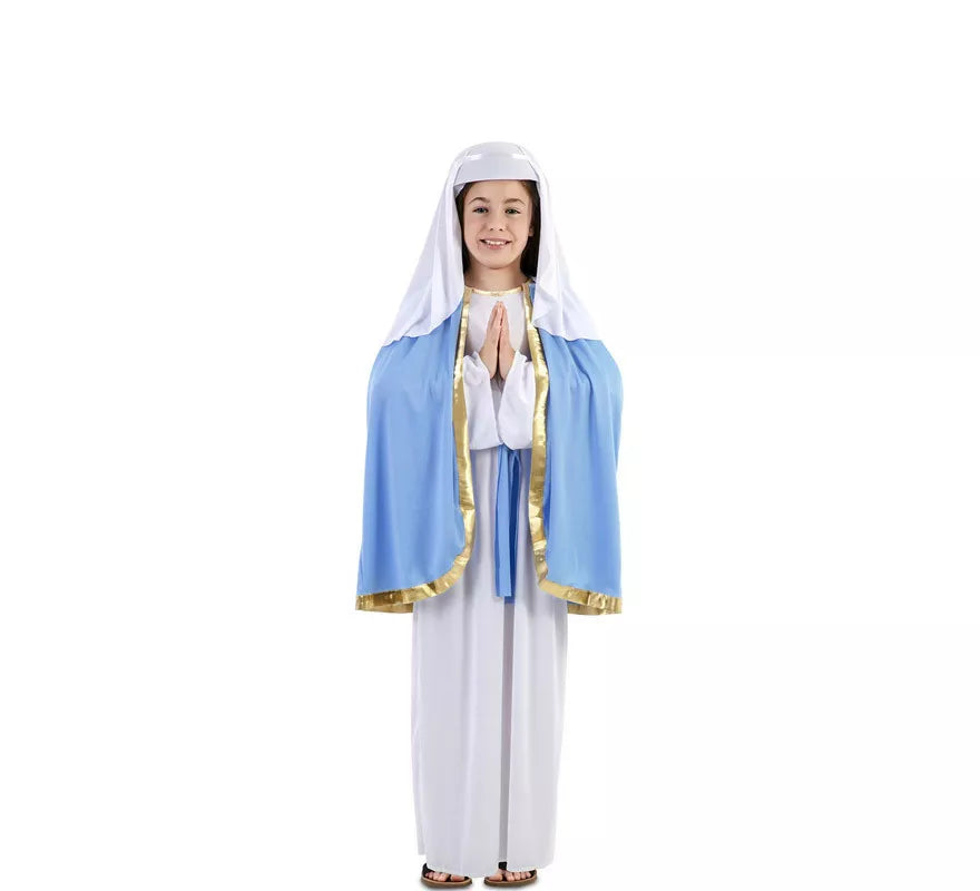 Translation missing: fr.Disfraz de Virgen María con capa para niña