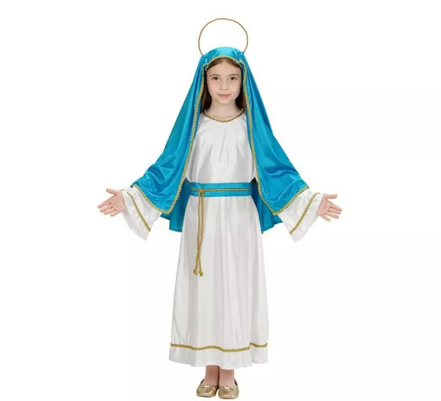 Disfraz de Virgen María para niña