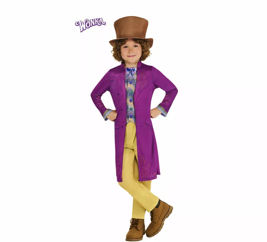 Translation missing: fr.Disfraz de Willy Wonka Deluxe para niño
