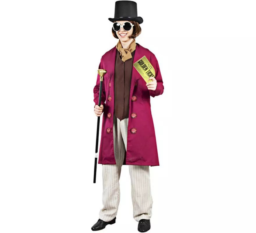 Translation missing: fr.Disfraz de Willy Wonka para hombre