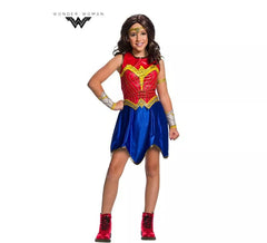 Déguisement classique DC Wonder Woman avec bandeau pour fille