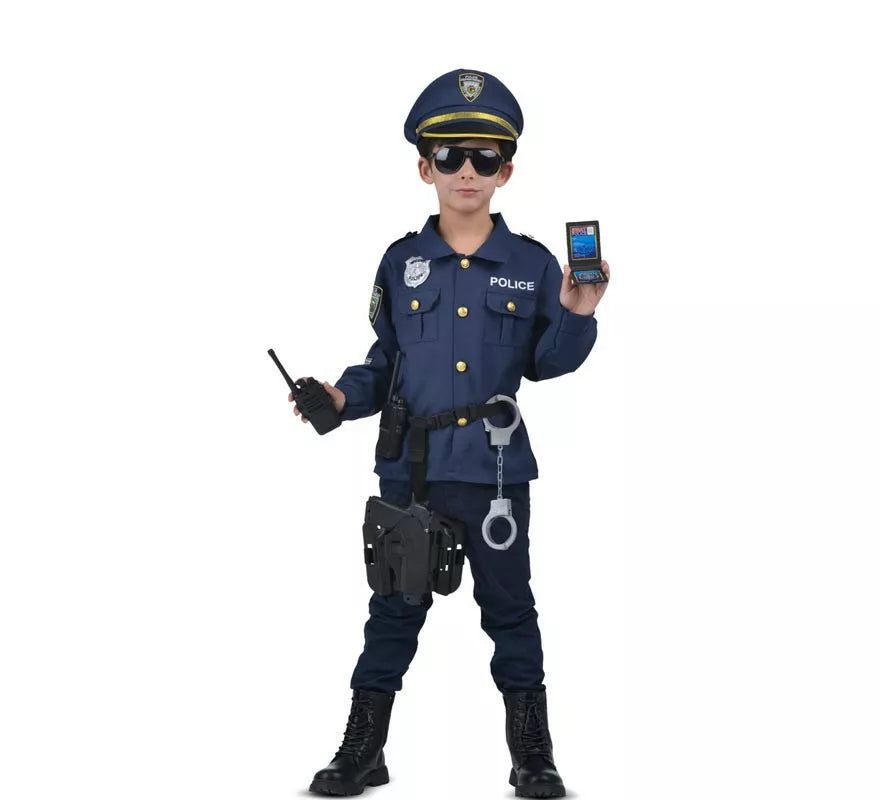 Translation missing: fr.Disfraz de Yo Quiero Ser Policía con walkie-talkie para niños