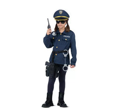 Costume de policier avec talkie-walkie pour enfants