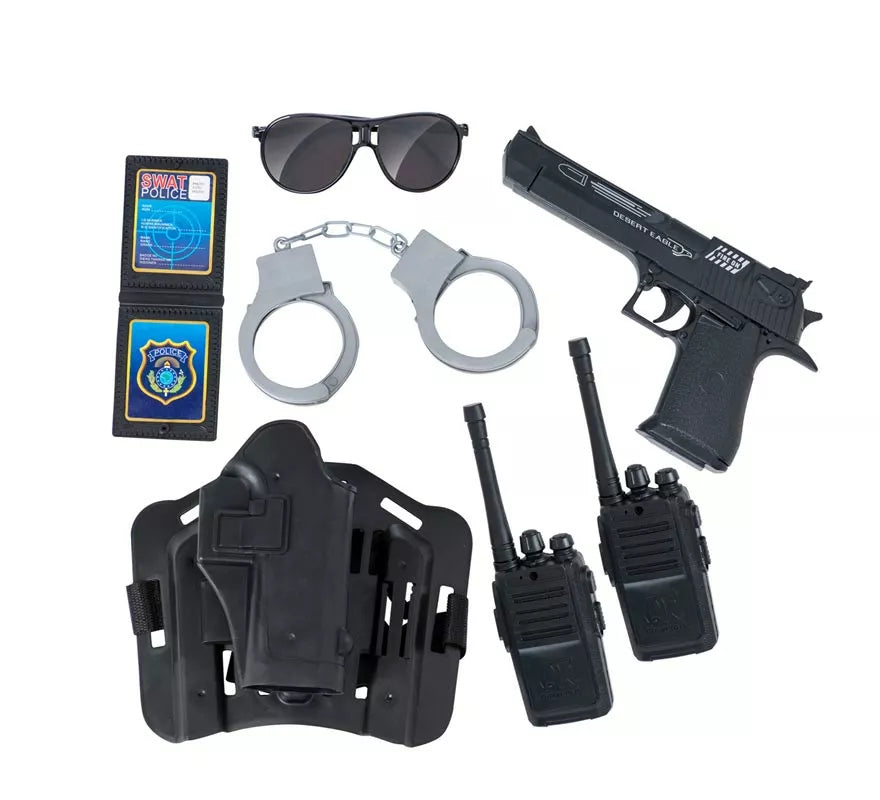 Translation missing: fr.Disfraz de Yo Quiero Ser Policía con walkie-talkie para niños