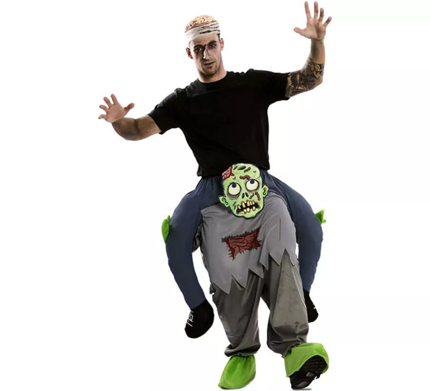 Translation missing: fr.Disfraz de Zombie a hombros de Zombie para adultos