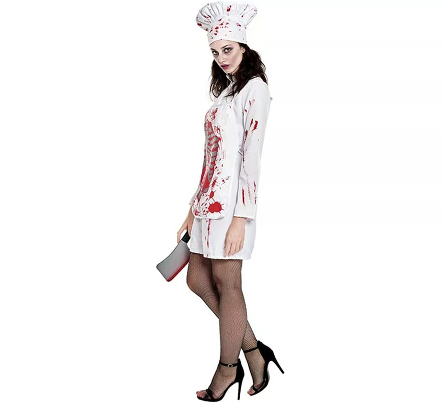 Translation missing: fr.Disfraz de Zombie Cocinera para mujer