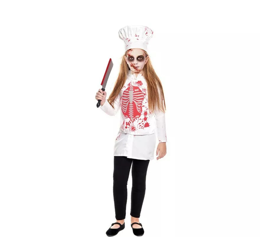 Translation missing: fr.Disfraz de Zombie Cocinera para niña