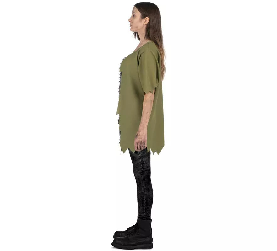 Disfraz de Zombie verde infectado para hombre