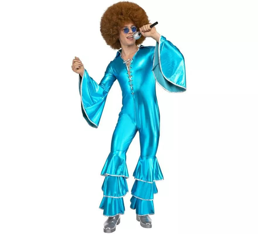 Disfraz Disco Azul Turquesa para hombre