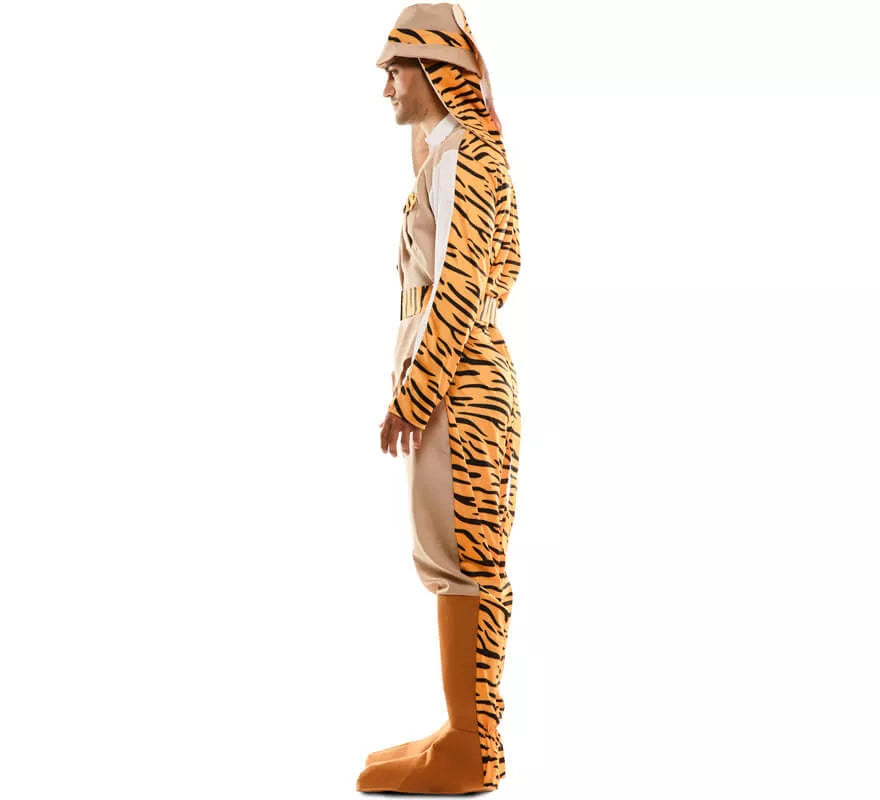 Translation missing: fr.Disfraz Doble de Cazador y Tigre para adultos