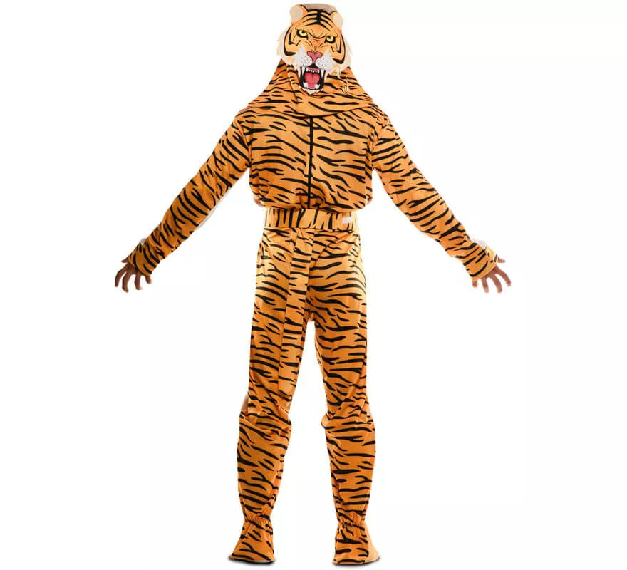 Translation missing: fr.Disfraz Doble de Cazador y Tigre para adultos