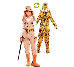 Déguisement Double de Chasseur et Tigre pour enfant