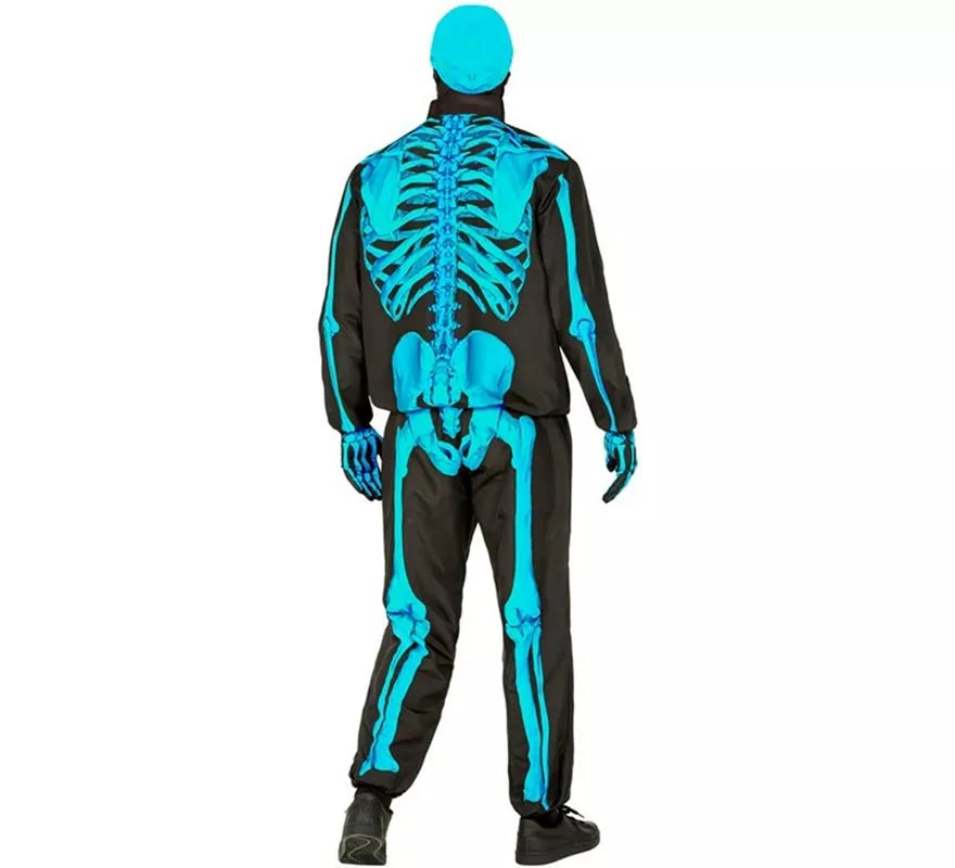 Translation missing: fr.Disfraz Express de Esqueleto Fluorescente para hombre