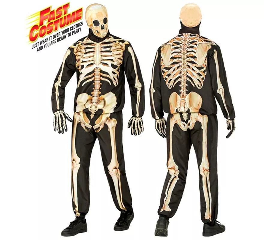 Disfraz Express de Esqueleto para hombre