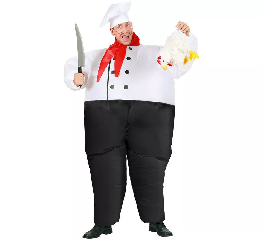 Translation missing: fr.Disfraz Hinchable de Chef Gigante para adulto