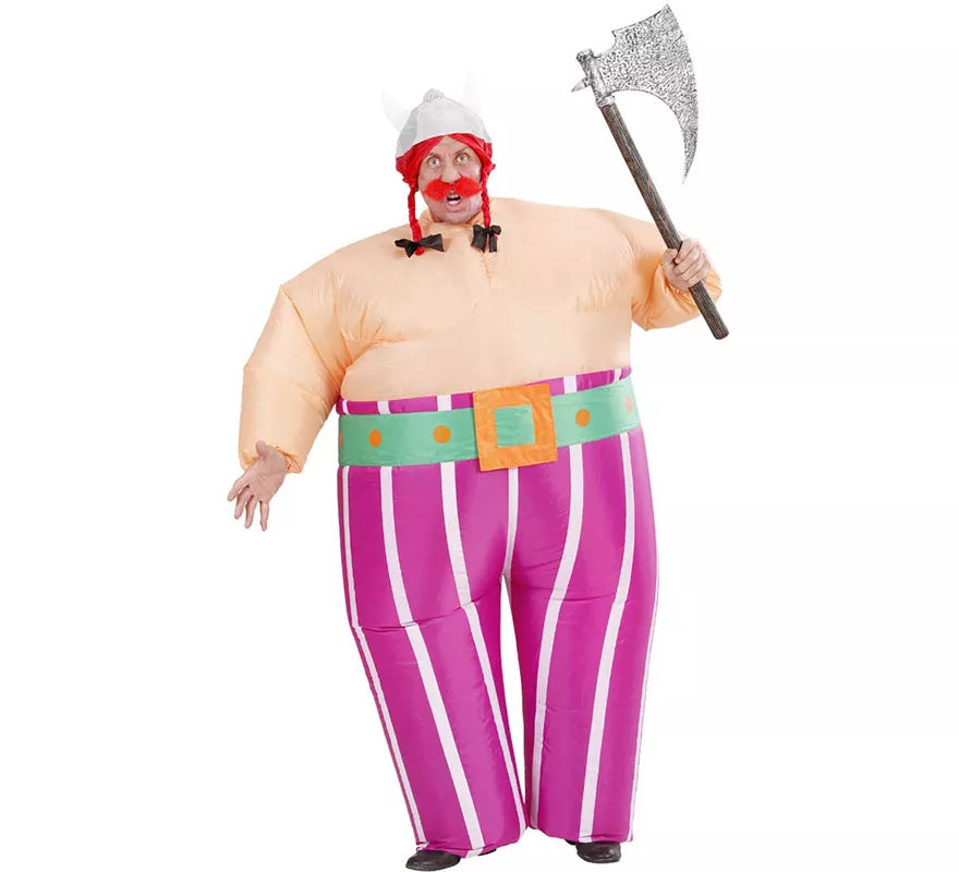 Translation missing: fr.Disfraz Hinchable de Vikingo Galo de Dibujos animados para adulto
