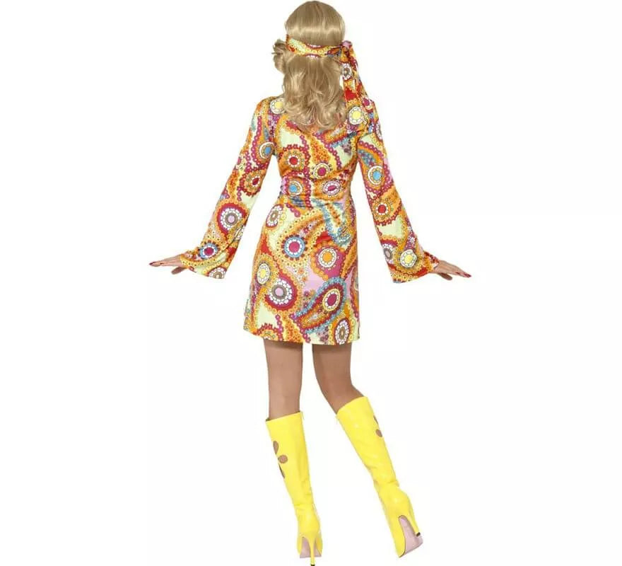 Translation missing: fr.Disfraz Hippy Multicolor para Mujer