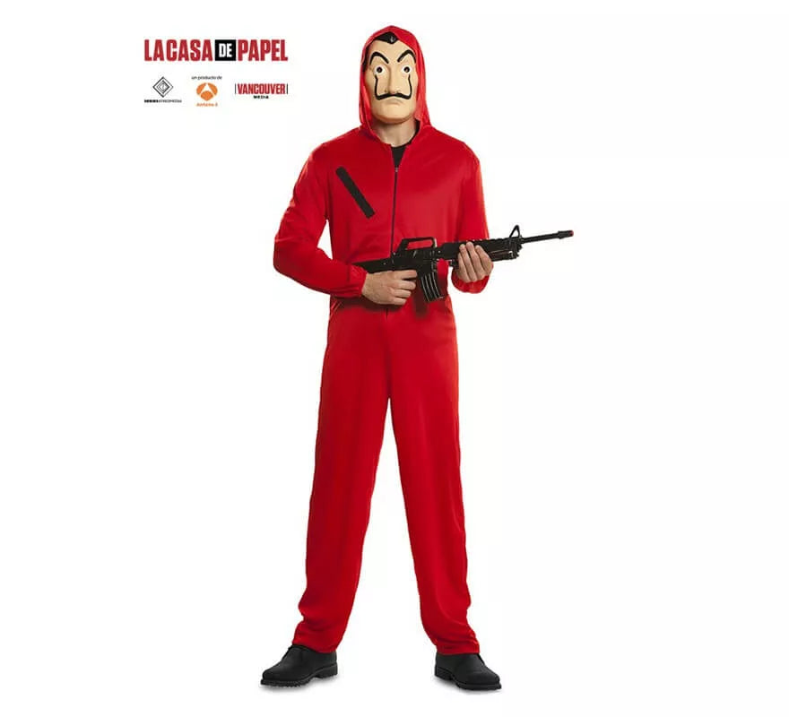 Translation missing: fr.Disfraz La casa de Papel con máscara para adultos
