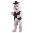 Disfraz Mascota Cerdito elegante para adultos