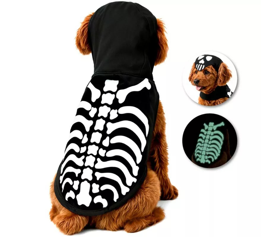 Disfraz Mascota Esqueleto Fluorescente