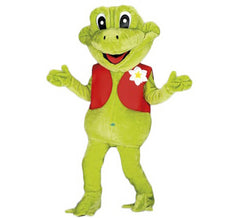 Mascotte de grenouille pour adulte