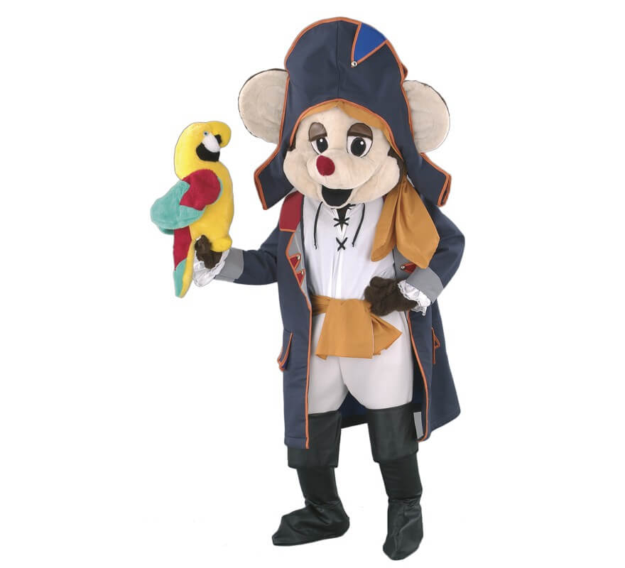 Translation missing: fr.Disfraz Mascota Ratón Pirata para adultos
