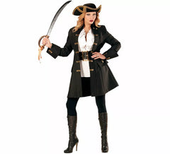 Costume ou manteau de capitaine pirate pour femme