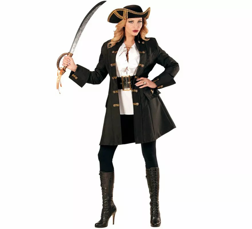 Translation missing: fr.Disfraz o Abrigo de Capitana Pirata para mujer