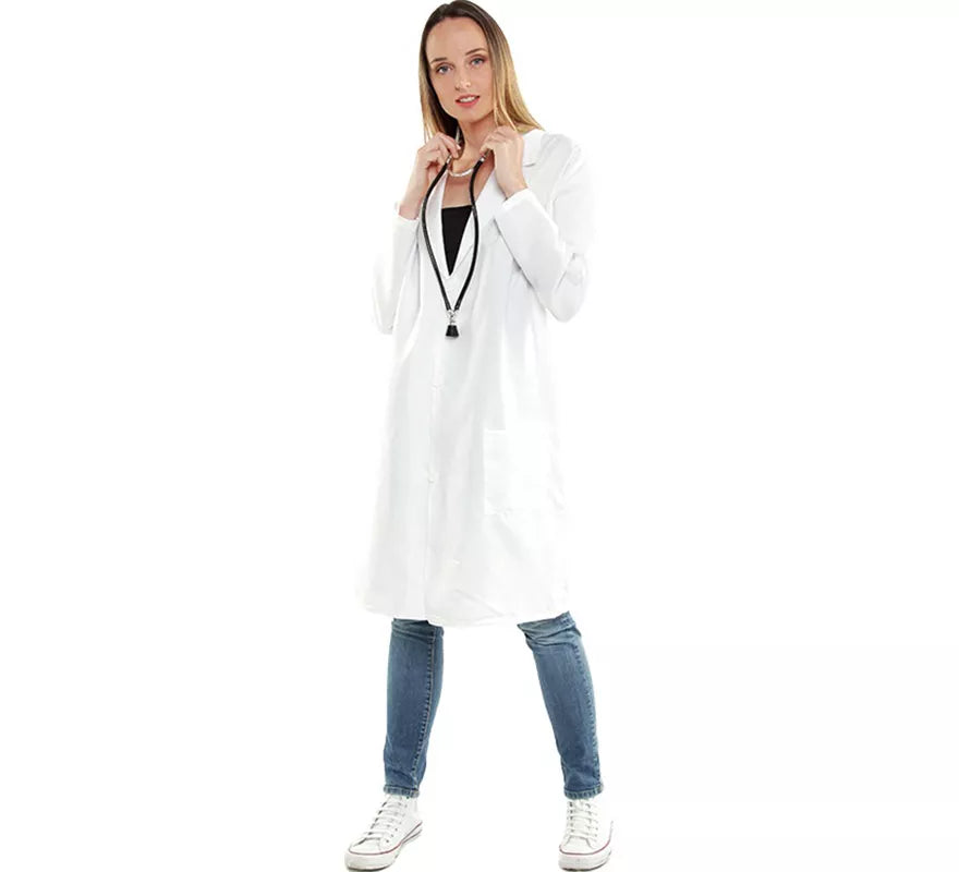 Translation missing: fr.Disfraz o Bata Blanca de Médico para adulto