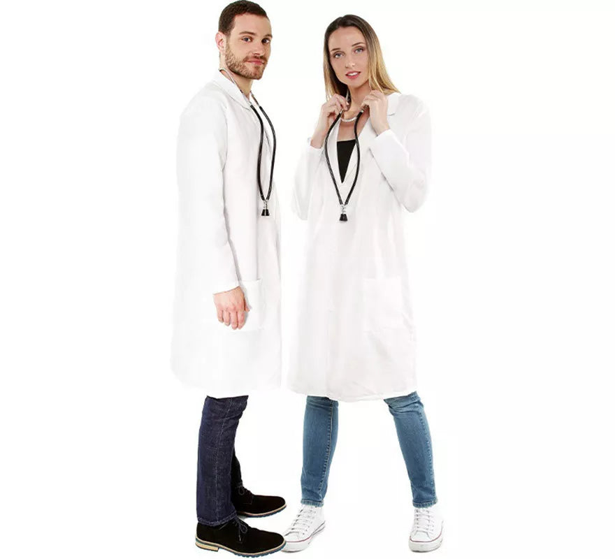 Translation missing: fr.Disfraz o Bata Blanca de Médico para adulto