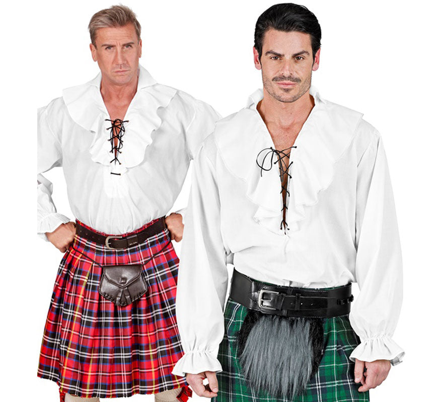 Translation missing: fr.Disfraz o Camisa Pirata blanca para hombre