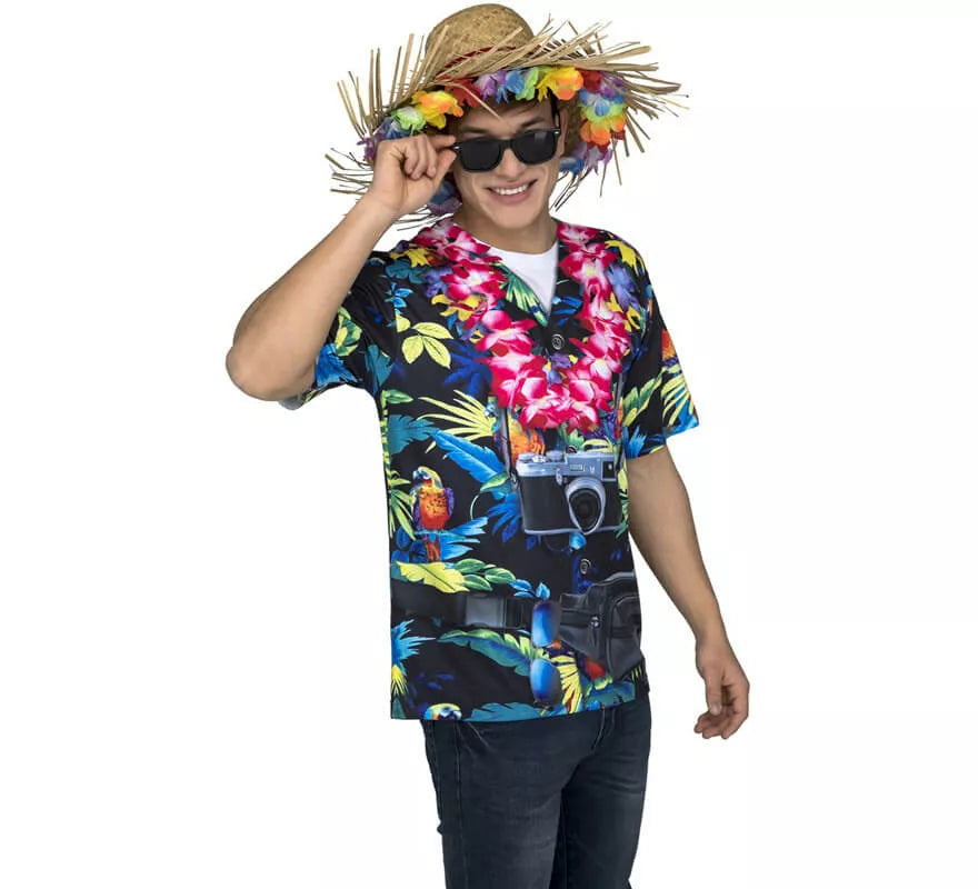 Translation missing: fr.Camiseta disfraz de Hawaiano para hombre