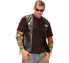 Costume ou gilet de motard adulte